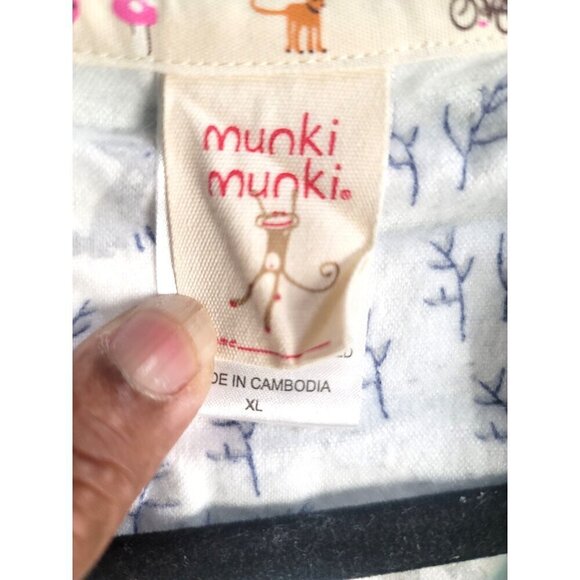 Munki Munki Fleece Pajama Set Polar Bear Print Turquoise Long Sleeve Top & Pants - Picture 13 of 16